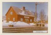 Vy vid Bergfors.Stationen öppnad 1903. Elektrifierad 1915.