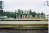 Stationen uppförd 1874. 1935 gjordes en grundlig reparation .Ny stationsbyggnad på 1950-talet. Ny bangård 1993-94.