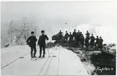 Banarbete inan Gällivare stationen öppnades 1892.