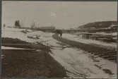SJs banbyggnad av Linjen Torpshammar- Riksgränsen (Storlien) på orten Lugnvik, år 1882.