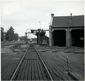 Vändskivan vid lokstallet i Vansbro.
