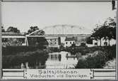 Viadukten över Danviken. På linjen mellan Stockholm Saltsjöbanan och Henriksdal.