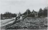 Rockesholms station. Svartälvens Järnväg, SEJ Lok