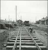 Järnvägsbygget vid Bräkne-Hoby station.