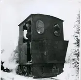 Ånglok vid dubbelspårsbygge på linjen mellan Finnerödja och Laxå.