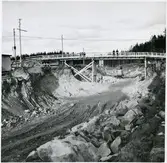 Jordschaktning för Järnvägsbygget i Ånge.