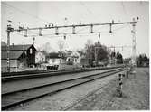 Elektrifierat Stationsområde efter Göteborg-Dalarne-Gävles linje.