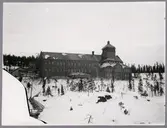 Porjus kraftverk vinter tid.