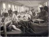 Sjukvård för krigsskadade under Första världskriget i Haparanda.