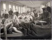 Sjukvård för krigsskadade under Första världskriget i Haparanda.