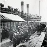 Drottning Victoria vid ankomsten till Trelleborg.