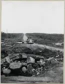 Militärväg i norra Finland.