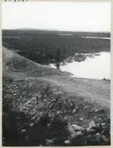 Militärväg i norra Finland.