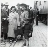 Danska flyktingar på hemresa.