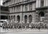 Statens Järnvägar SJ driftvärn, Karlshamns division, vid Vasagatan Stockholm central.