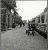 Motorvagnståg på spåret i Linderöd.