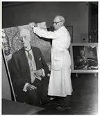 Porträtt av Gustaf V med anledning av hans död.