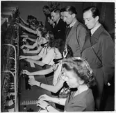 Telefonväxel i kontorsbyggnaden 