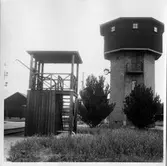 Oljegivningsbrygga för lok som eldas med olja.