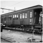 Rengörning av personvagn. Statens Järnvägar, SJ BC03 1027. Före 1925 SJ BC01 1027.