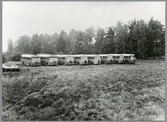 Stockholm - Nynäs Järnväg, SNJ Bussar uppställda.