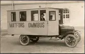 Omnibuss från 1920-talet. Matfors-Vattjom Järnväg, MVaJ.