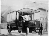 Büssing. Den första bussen i Statens Järnvägar, SJ ägo.