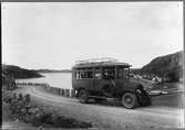 Buss nr 3 på linjen mellan Dingle och Fjällbacka. Statens Järnvägar, SJ.