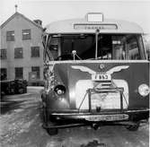 Statens Järnvägar, SJ buss 2113. Krockad Buss SCANIA-VABIS B16.