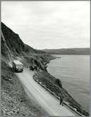 Statens Järnvägar, SJ buss 1877 på väg från Kvalsund till Hammerfest.