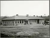 Busstationen i Finspång med en Pressbyrå.
