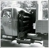 Statens Järnvägar, SJ lastbil 3286 med gengasaggregat.