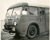 Statens Järnvägar, SJ Godsbuss 3384. Scania-Vabis med Grantorpetkarosseri.