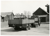 Statens Järnvägar, SJ Lastbil 3372 med trailer 8171. AEC Mammoth Major 6 Mk III med trailer.
