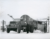 Transport av godsvagn på vagnbjörn.