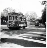 Spårvagn på linjen.