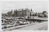 Gävle. Svängbron, Dalapalatset och Gavleån sett från centralstationen.