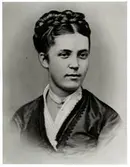 Nikolina Mathilda Sofia Eufrosyne Palmqwist. Gift med Stationsinspektor Carl Herrlin i Sparreholm.