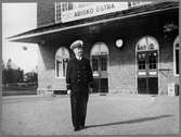 Stationsföreståndare Oscar Nydén vid Abisko Östra.