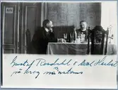 Bokhållare Gustaf Rosdahl och Axel Herbst.