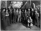 Gruppfoto på verkstadsarbetare i Kalmar.