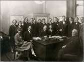 Gruppfoto från Förrådsbyrån 1928.