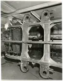 Rälsbusstillverkning hos Hilding Carlsson Mekaniska Verkstad i Umeå.