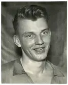 Handbollsspelaren Håkan Arringer, anställd hos Trafikaktiebolaget Grängesberg–Oxelösunds Järnvägar, TGOJ.