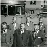 Några av de stinsar som jobbar på Trafikaktiebolaget Grängesberg–Oxelösunds Järnvägar, TGOJs stationer.