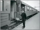 E Bergström hos Trafikaktiebolaget Grängesberg - Oxelösunds Järnvägar, TGOJ.