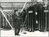 Vagnvändare håller värmen i kylan.