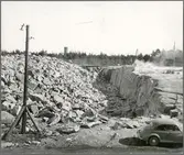 Nybyggnad av järnvägen.