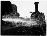 Skrotning av ånglok.