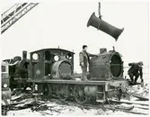 Skrotning av ånglok.
